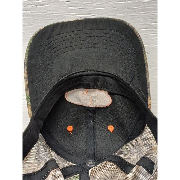 Mossy Oak Adjustable Fit Hat Camouflage Orange Logo Great Condition Lightly Used - Picture 6 of 7